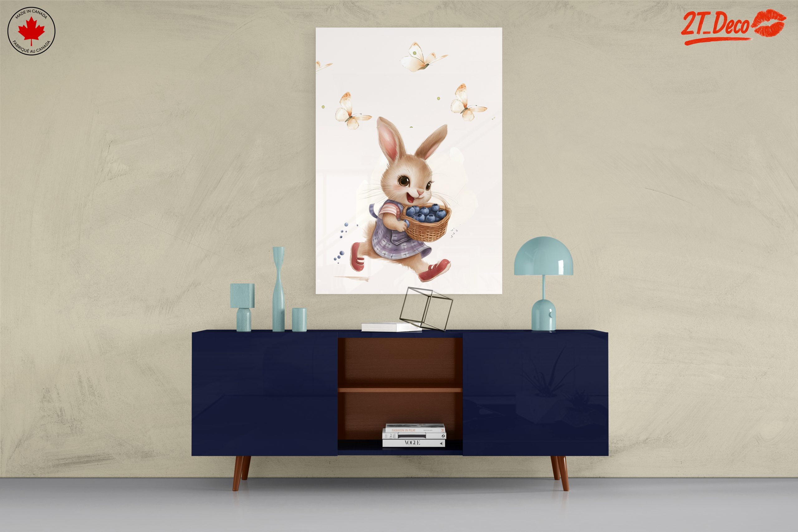 Adorable Whimsical Bunny with Butterflies - Image 8