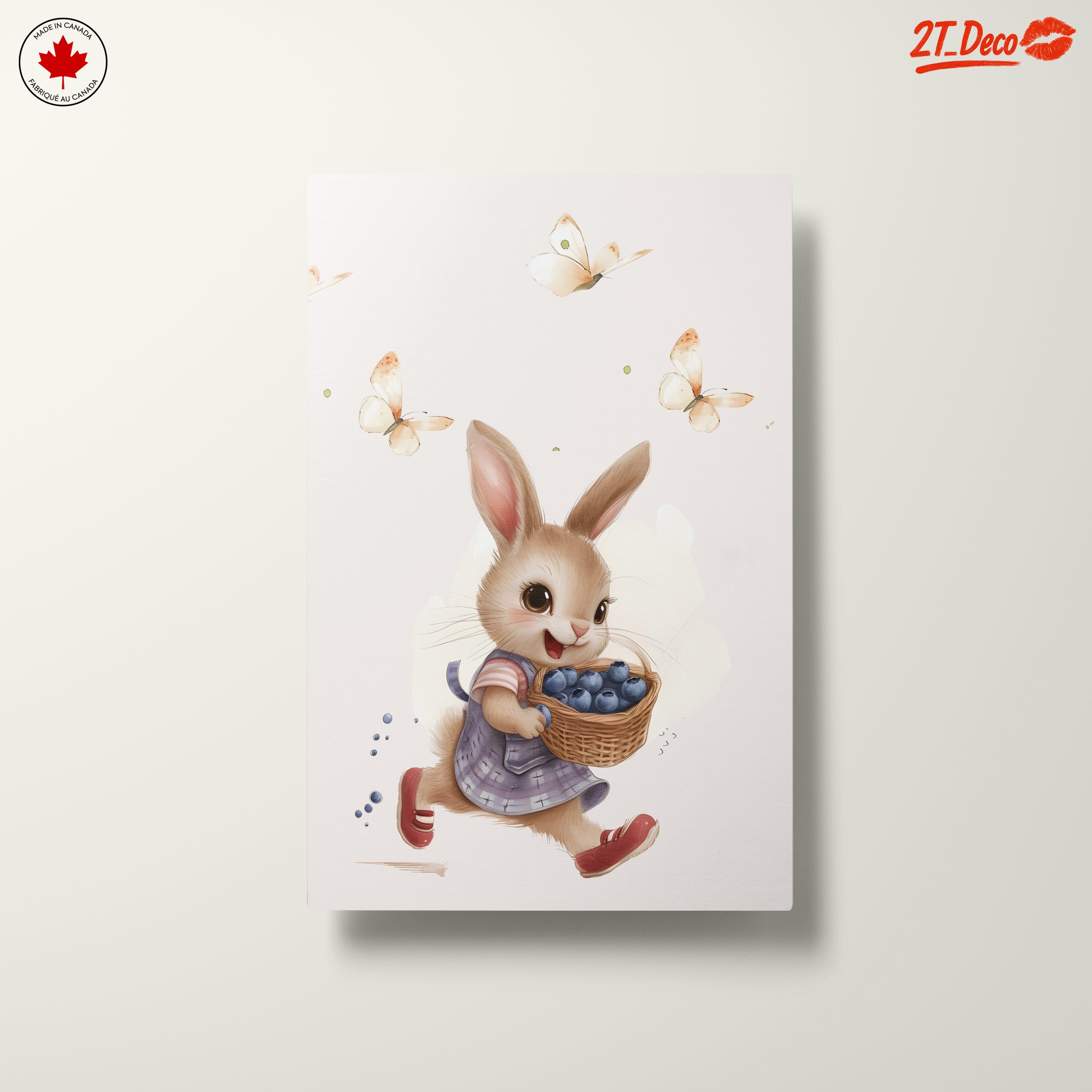 Adorable Whimsical Bunny with Butterflies - Image 10
