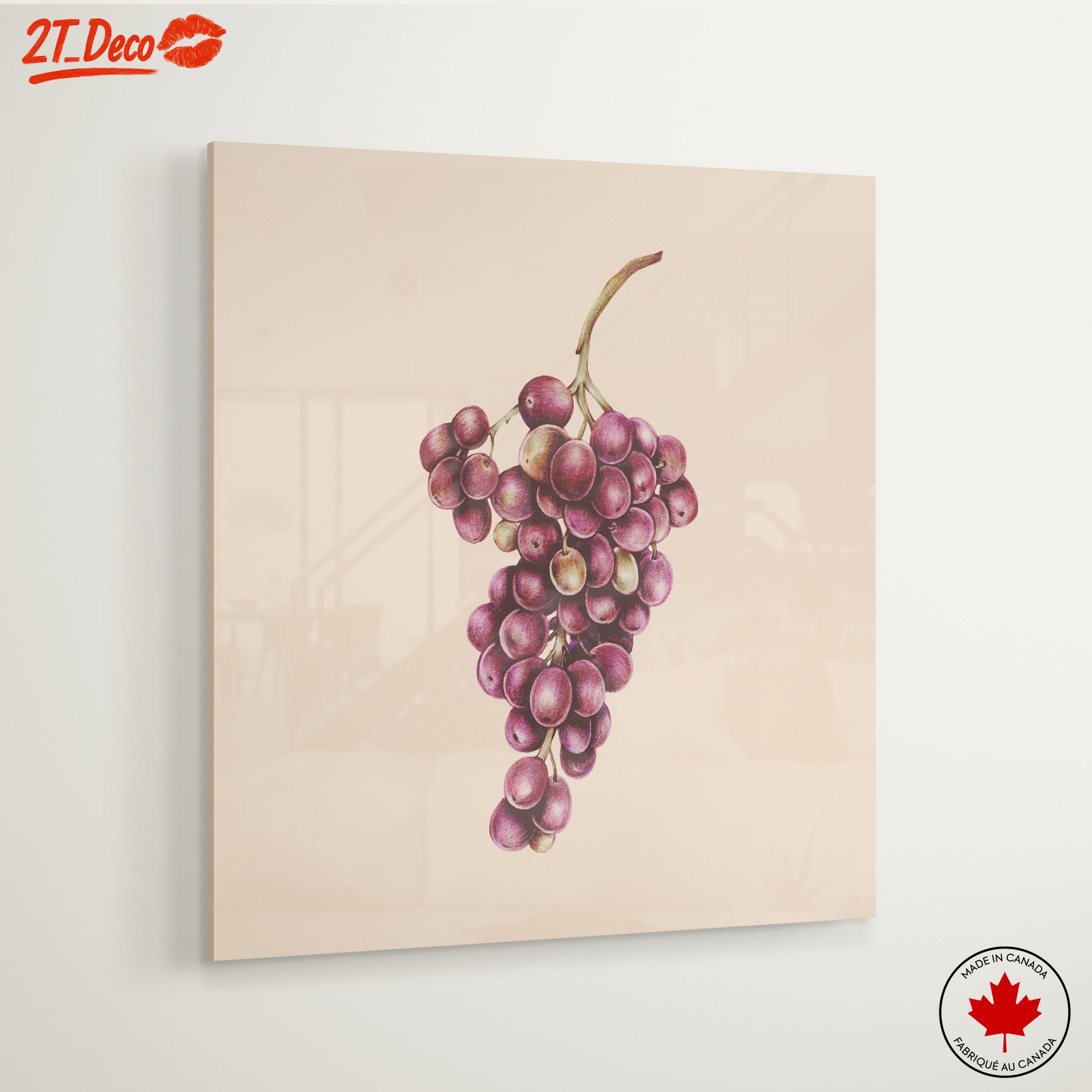 Stylized Grapes Art for Culinary Spaces - Image 6