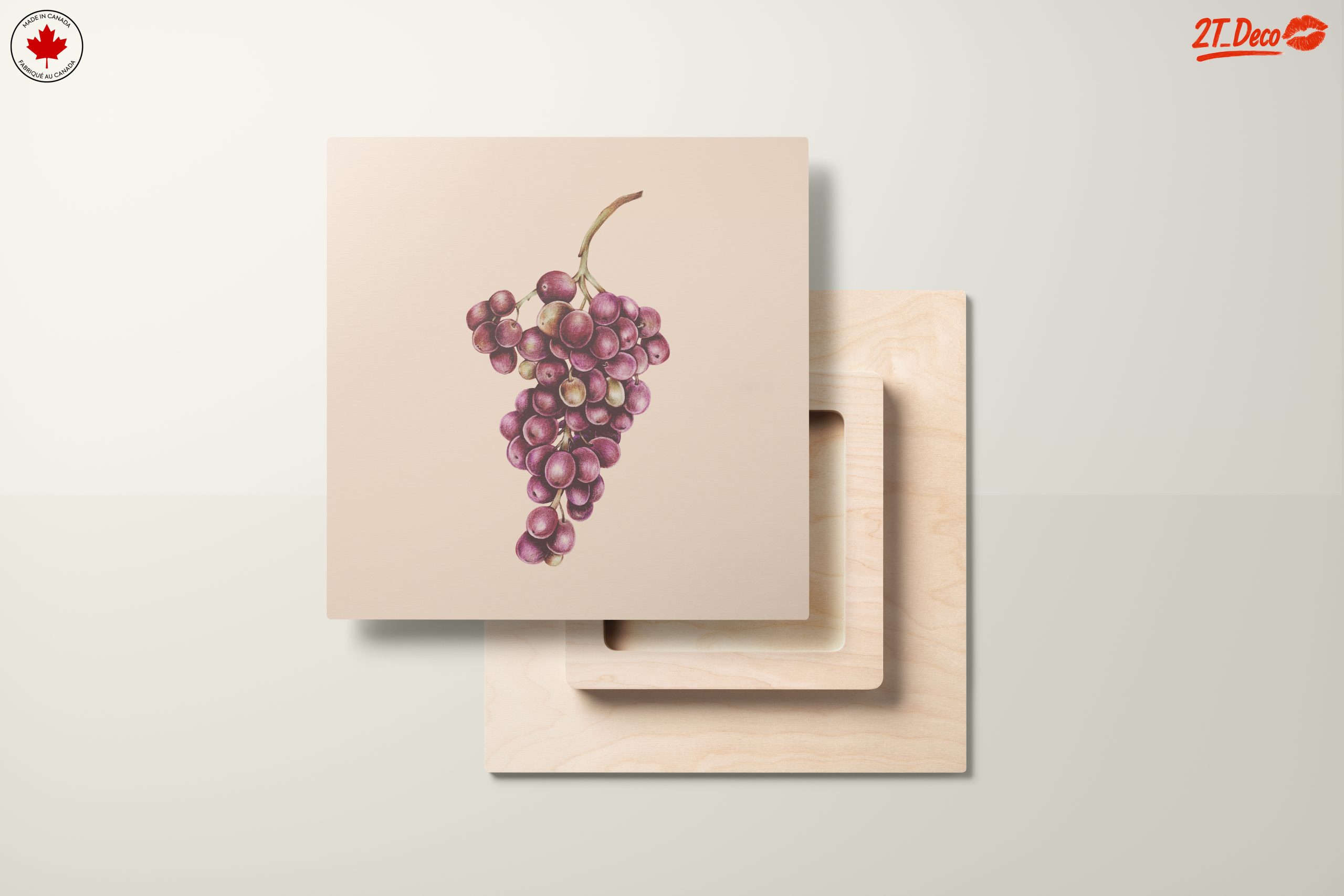 Stylized Grapes Art for Culinary Spaces - Image 11