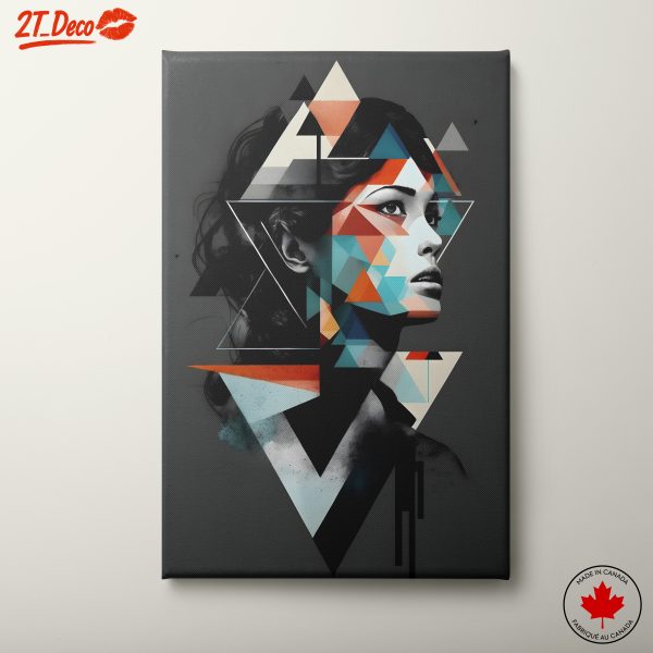 Geometric Contemporary Portrait of a Woman