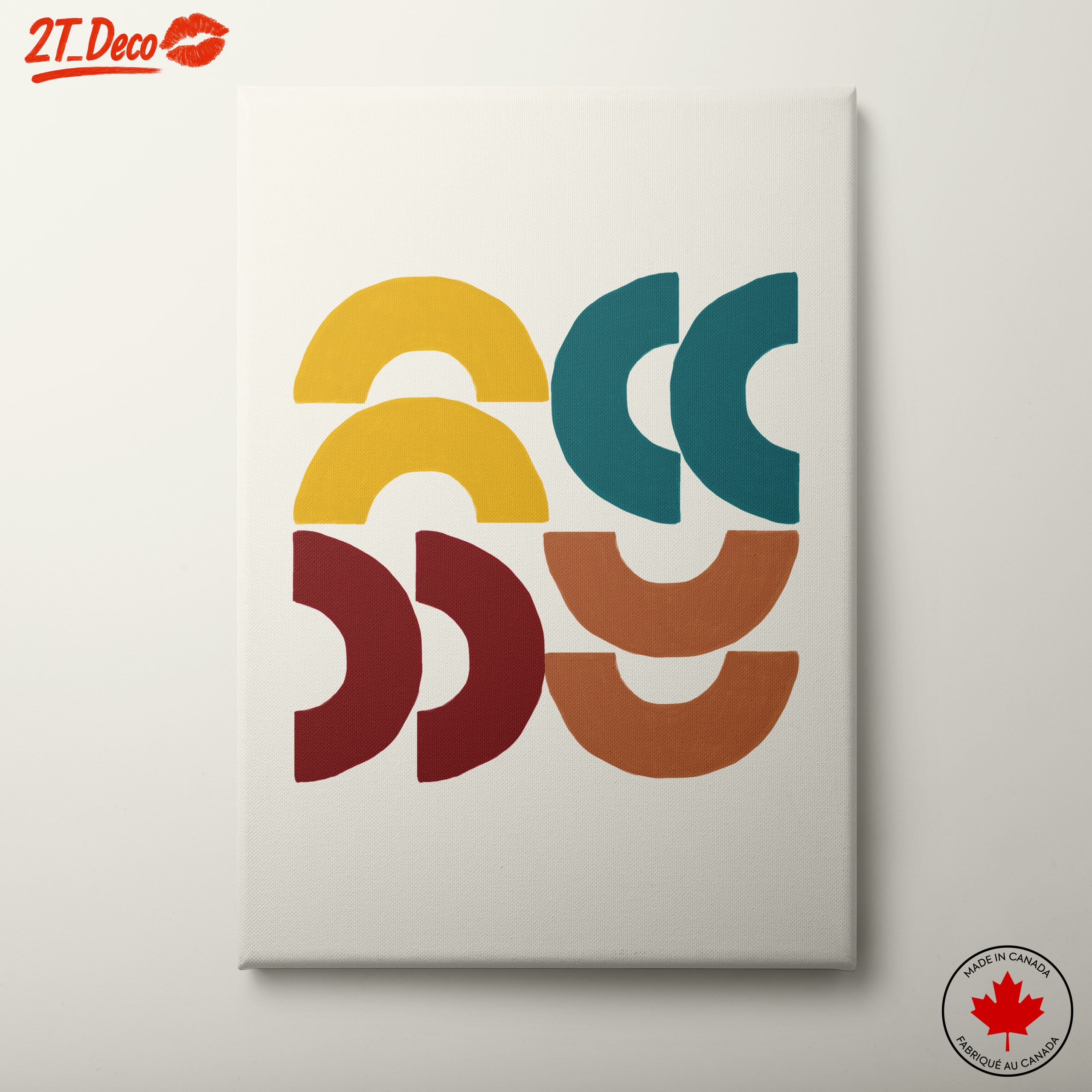 Modern Geometric Abstract Shapes Art 2