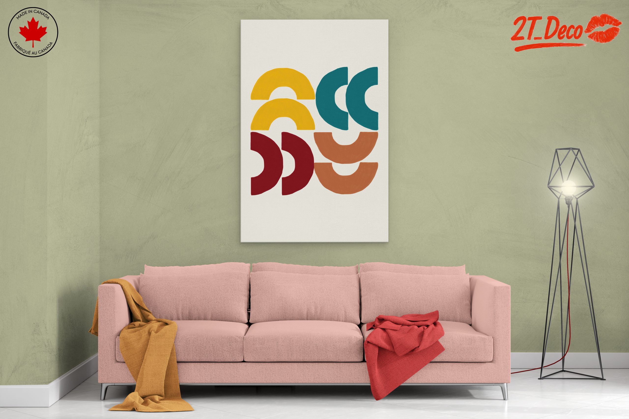 Modern Geometric Abstract Shapes Art 2 - Image 2