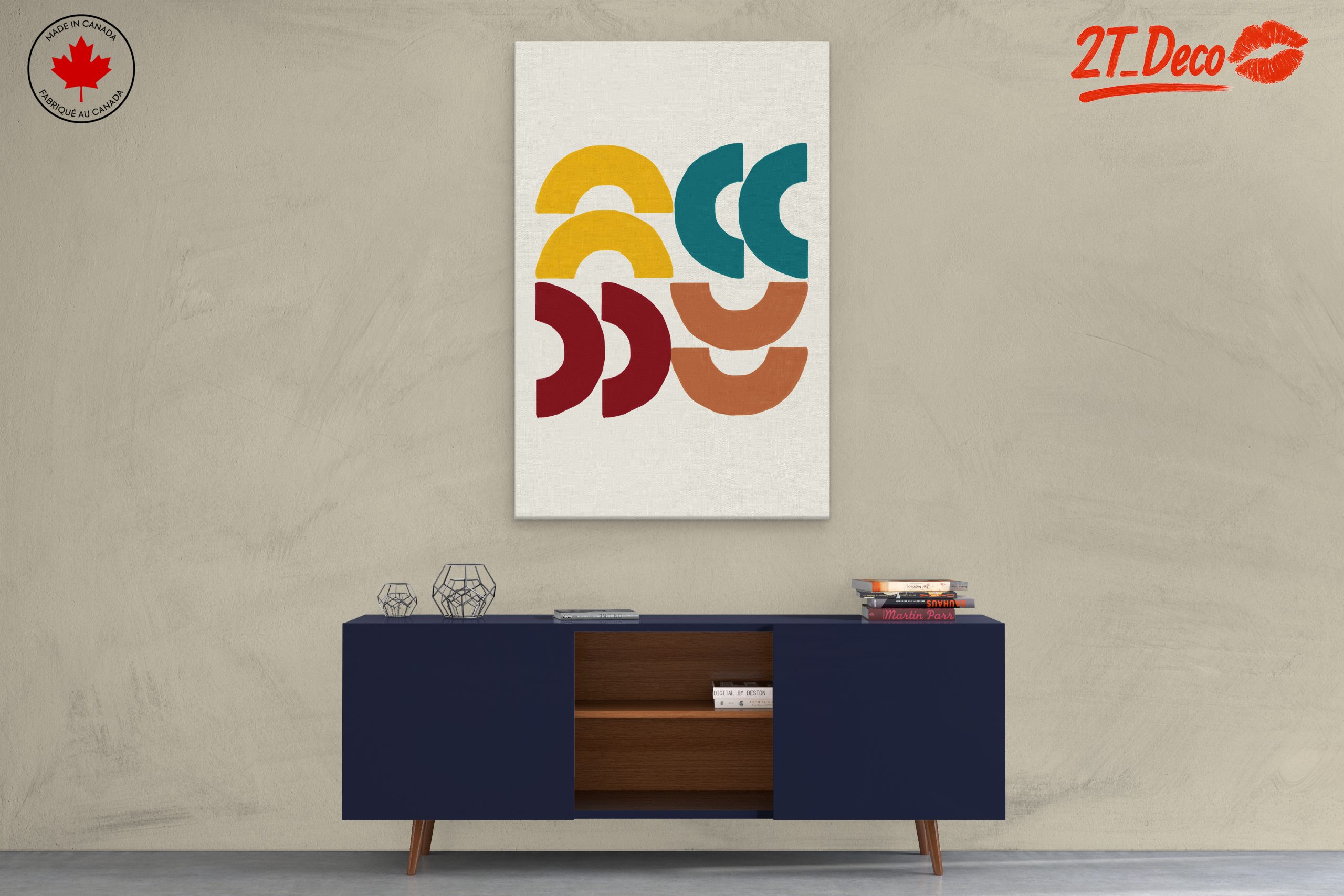 Modern Geometric Abstract Shapes Art 2 - Image 3