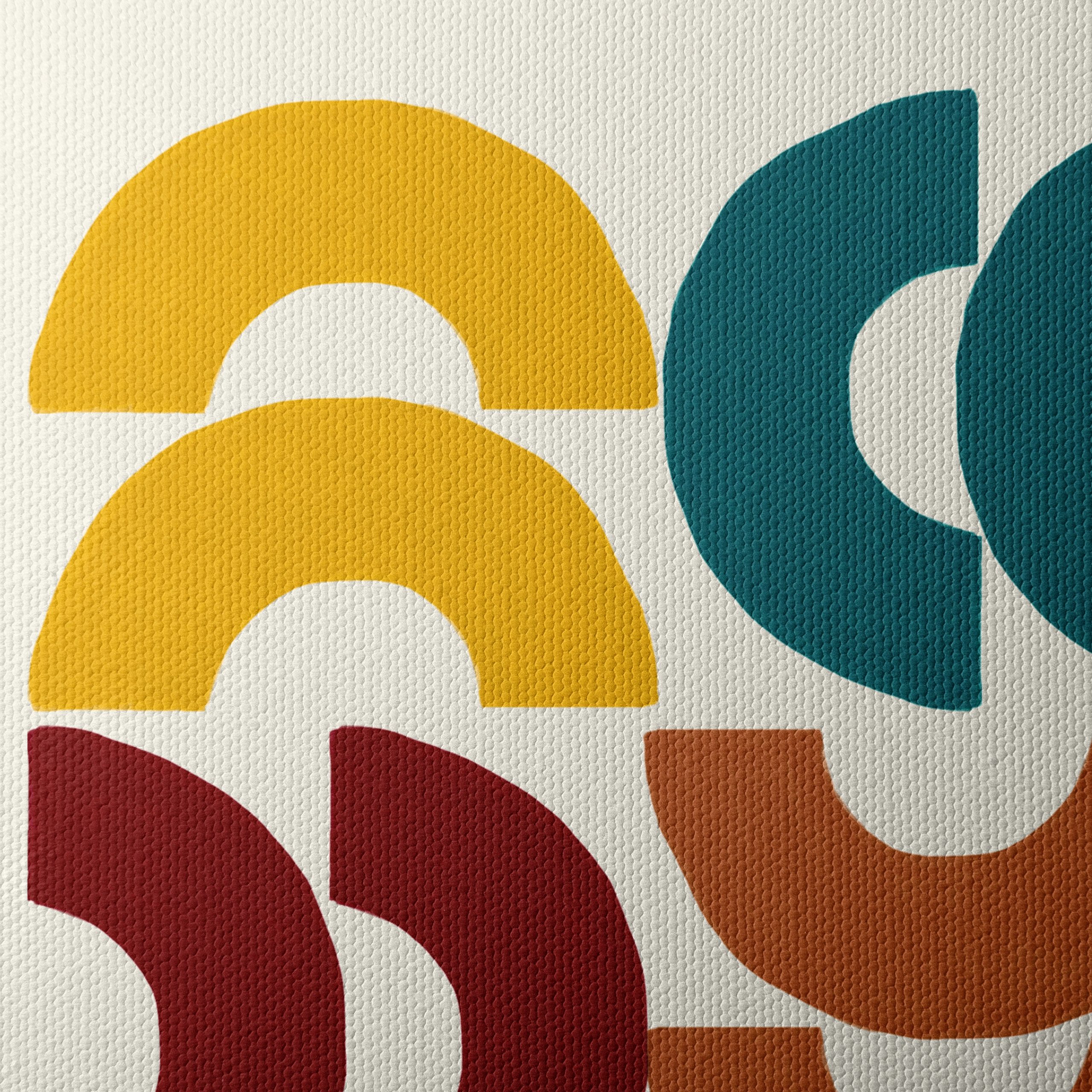 Modern Geometric Abstract Shapes Art 2 - Image 4