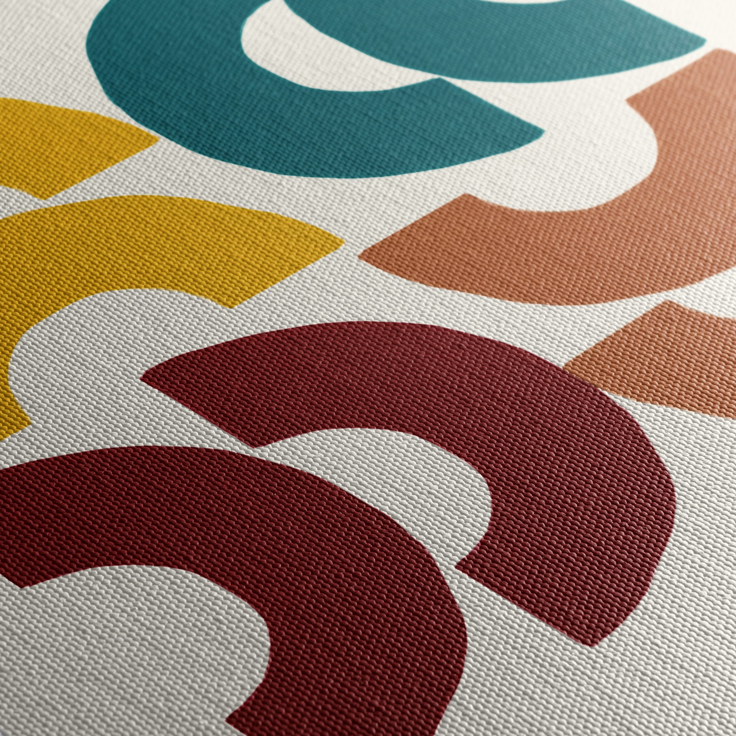 Modern Geometric Abstract Shapes Art 2 - Image 5