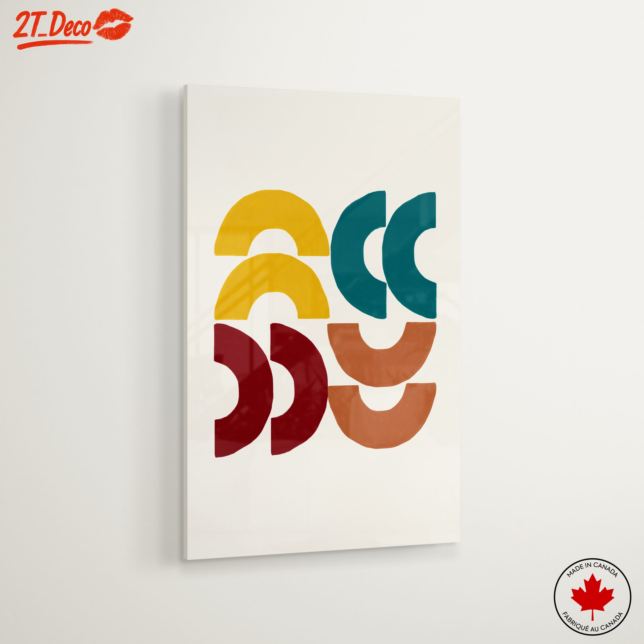 Modern Geometric Abstract Shapes Art 2 - Image 6