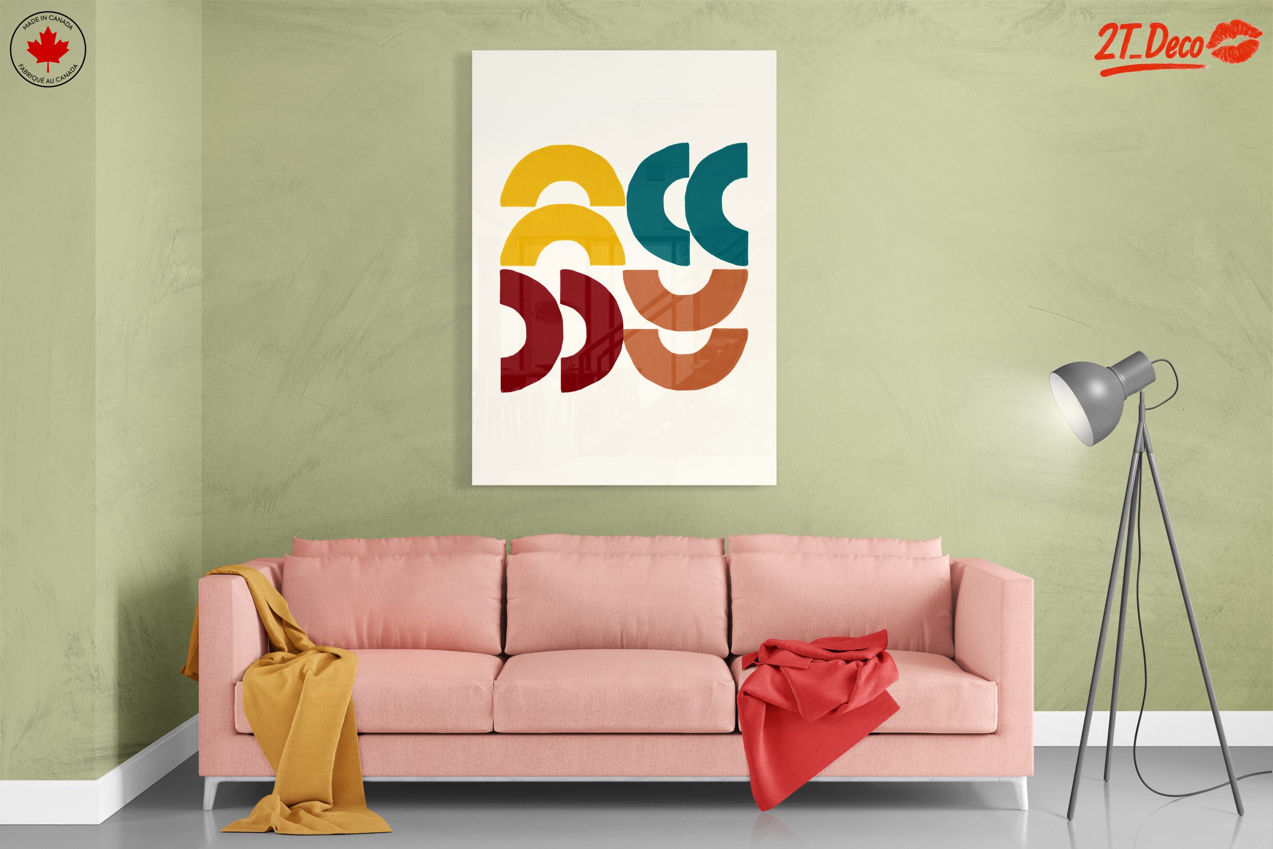 Modern Geometric Abstract Shapes Art 2 - Image 7