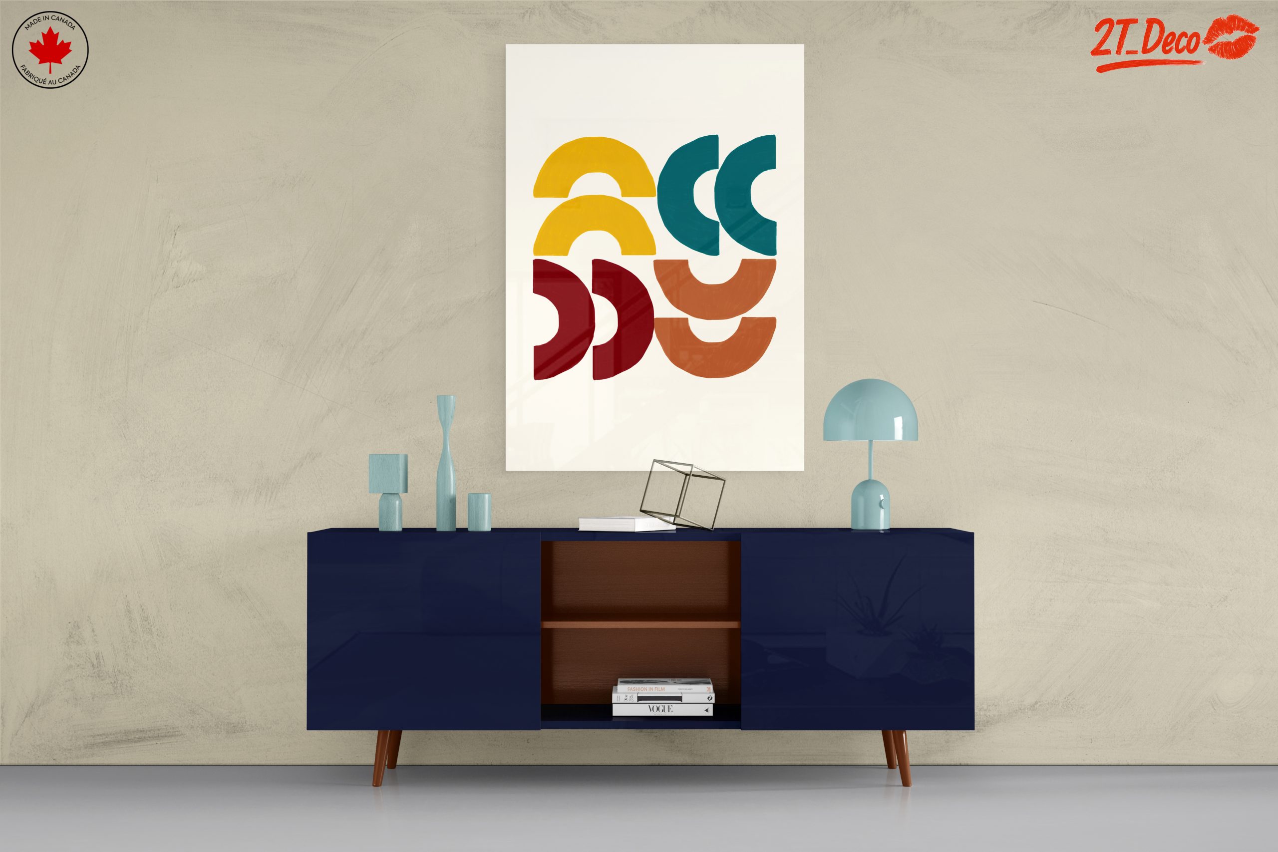 Modern Geometric Abstract Shapes Art 2 - Image 8