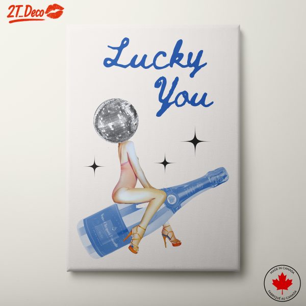 Lucky You Disco Themed Art