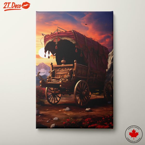 Majestic Fantasy Carriage at Sunset