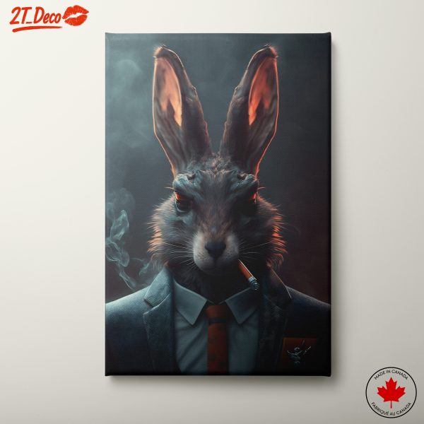 Whimsical Rabbit Character in Suit