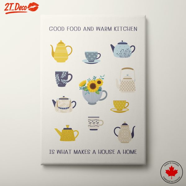 Good Food and Warm Kitchen Art for Home
