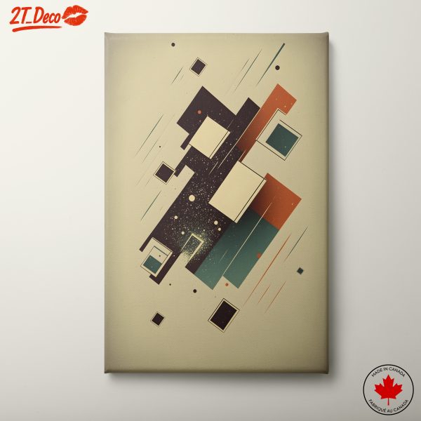 Dynamic Abstract Geometric Art Composition