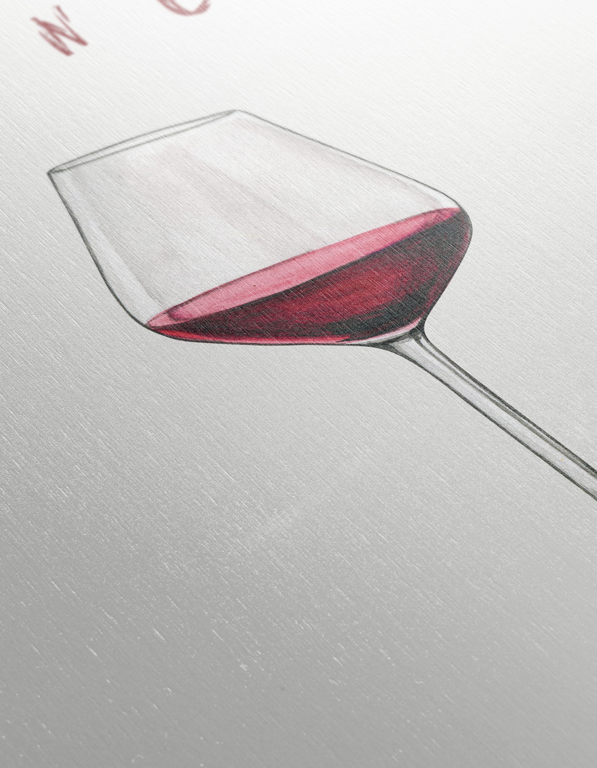Wine Still Life Artwork with Glass - Image 12