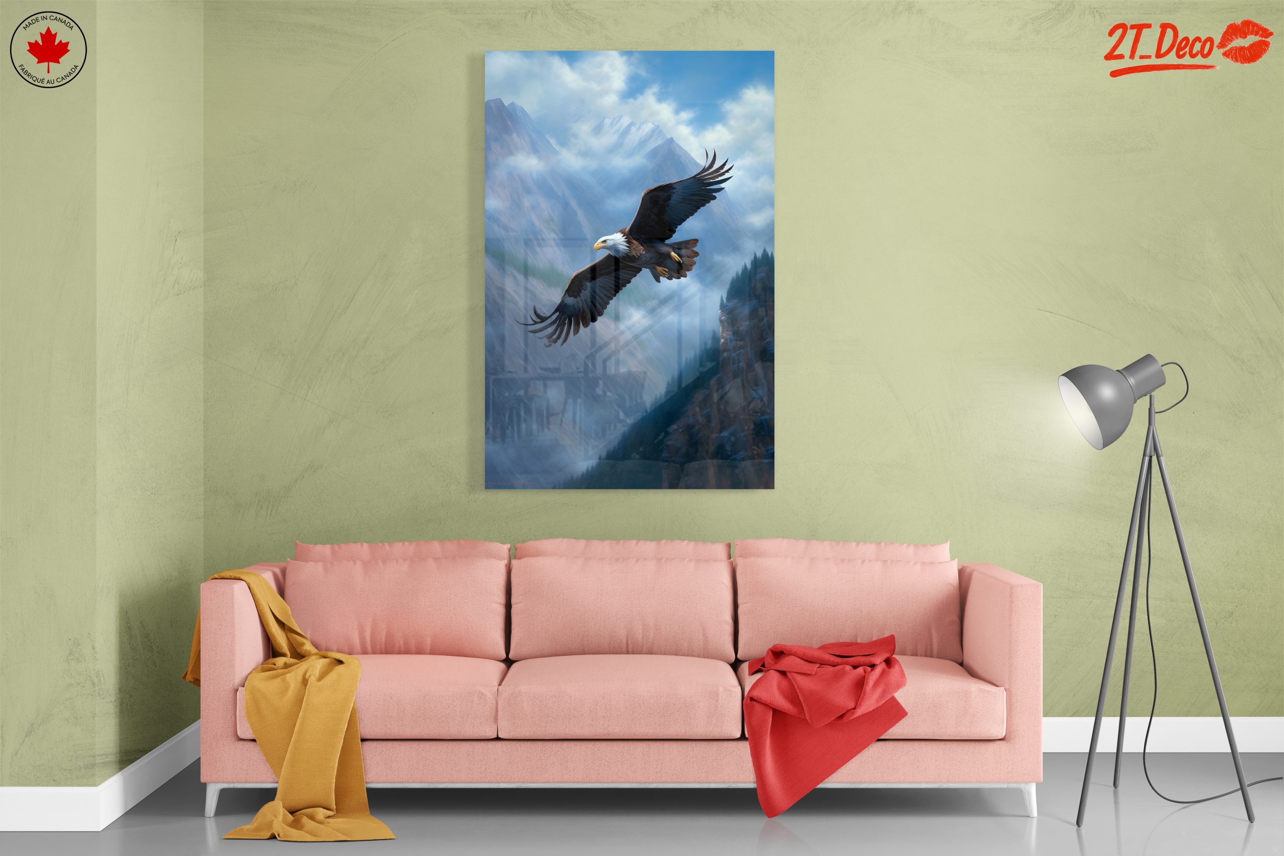 Majestic Eagle Flying Over Mountain Range - Image 7