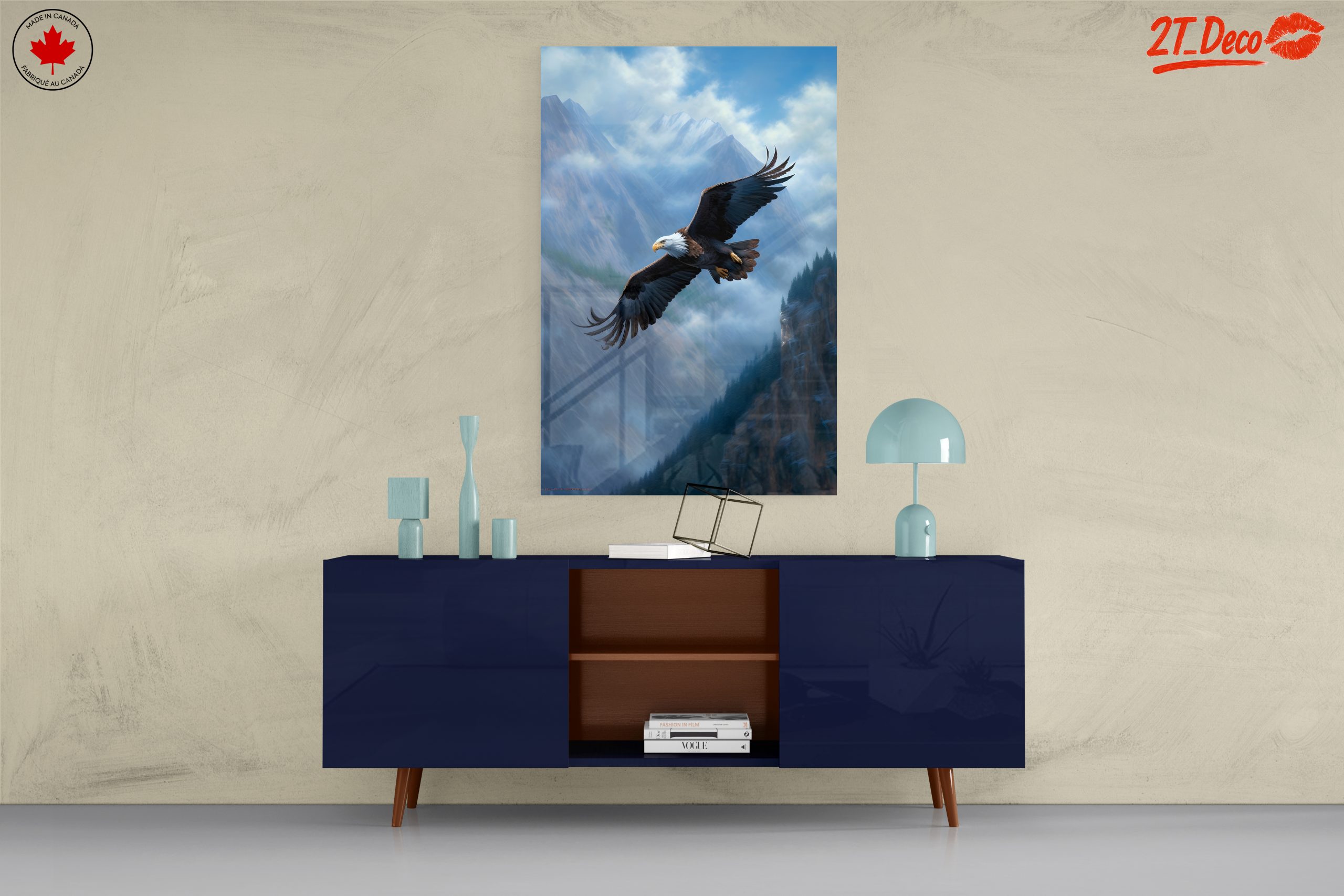 Majestic Eagle Flying Over Mountain Range - Image 8