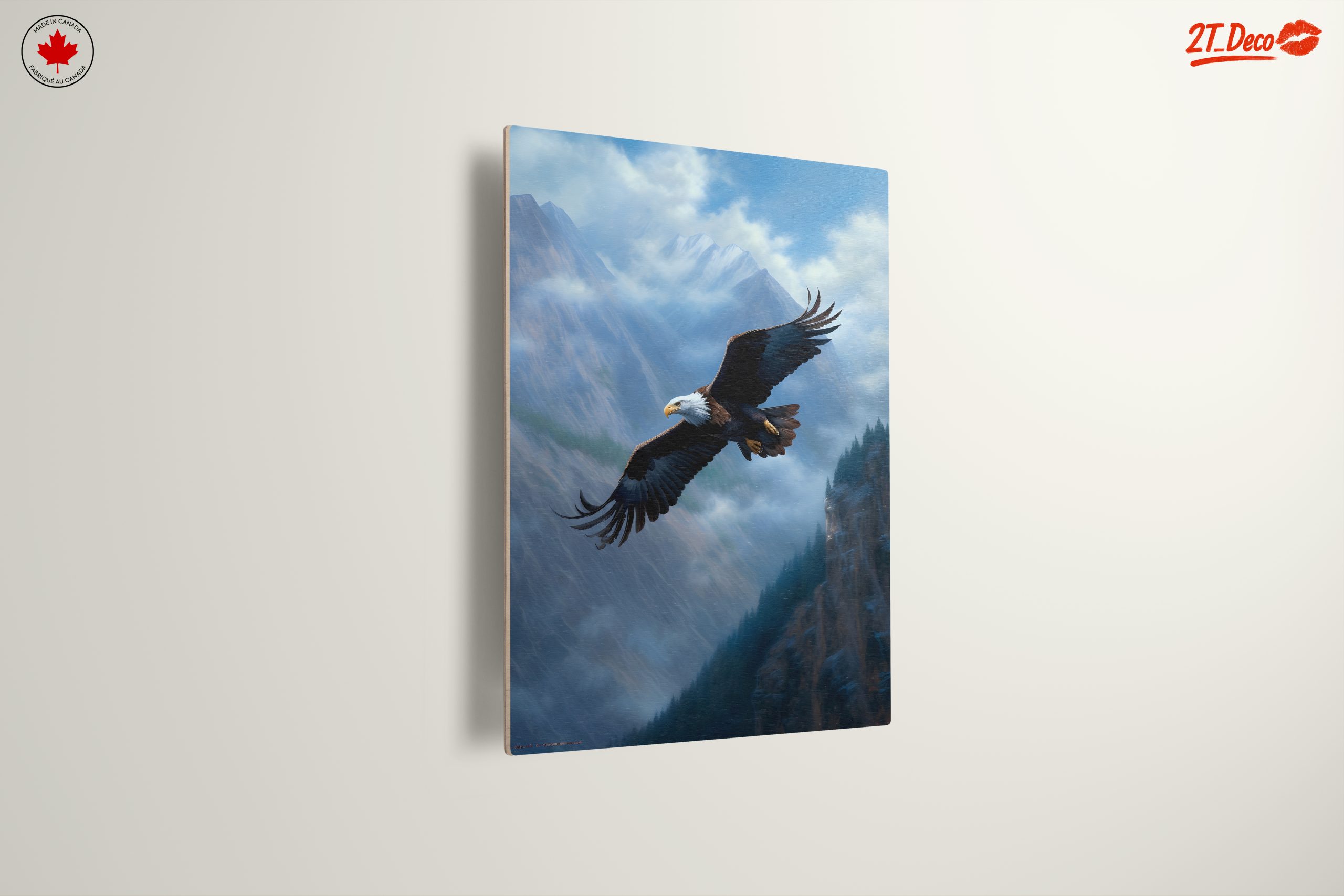 Majestic Eagle Flying Over Mountain Range - Image 13