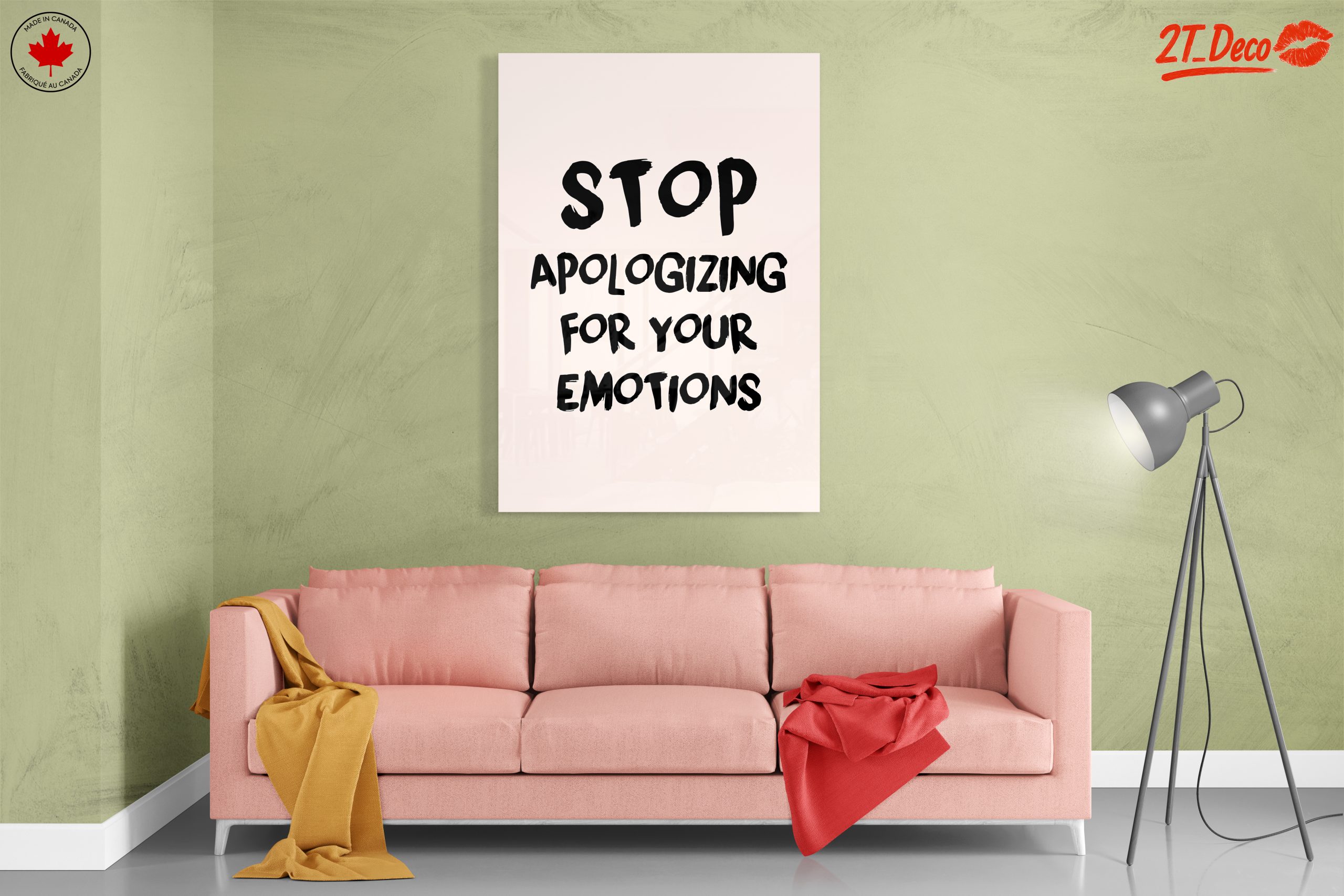 Stop Apologizing for Your Emotions Inspirational Art - Image 7