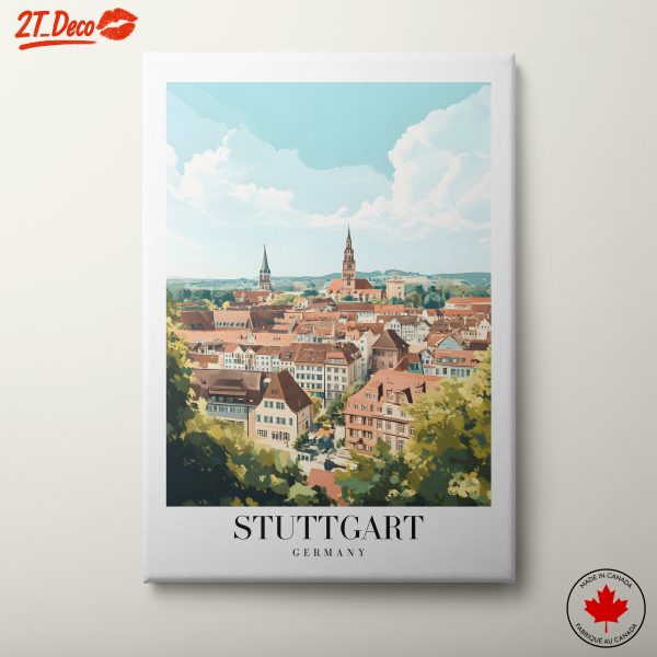 Stylized View of Stuttgart City