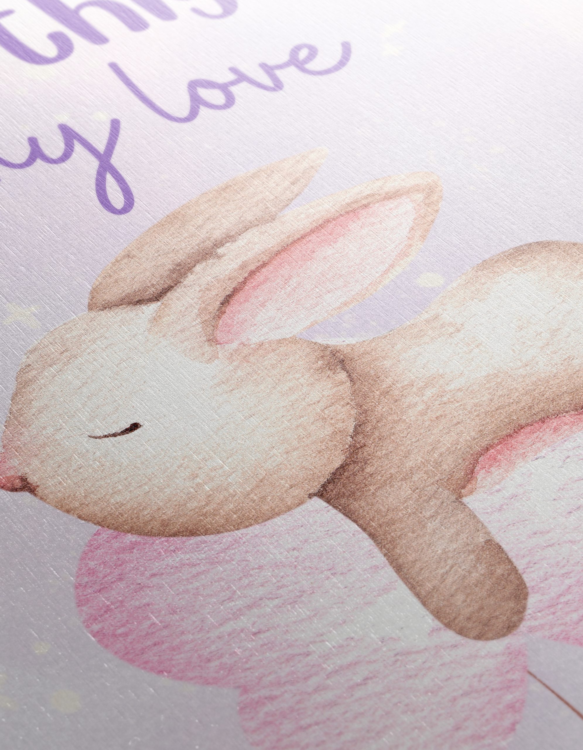 Adorable Bunny on Pink Cloud for Kids - Image 12