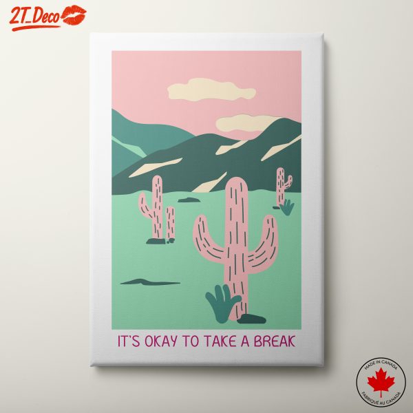 Playful Cactus Landscape Art