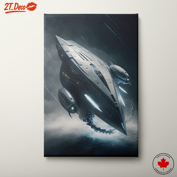 Futuristic Spacecraft Design Art