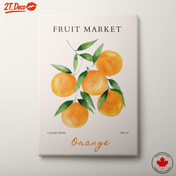 Stylized Oranges in Abstract Food Art