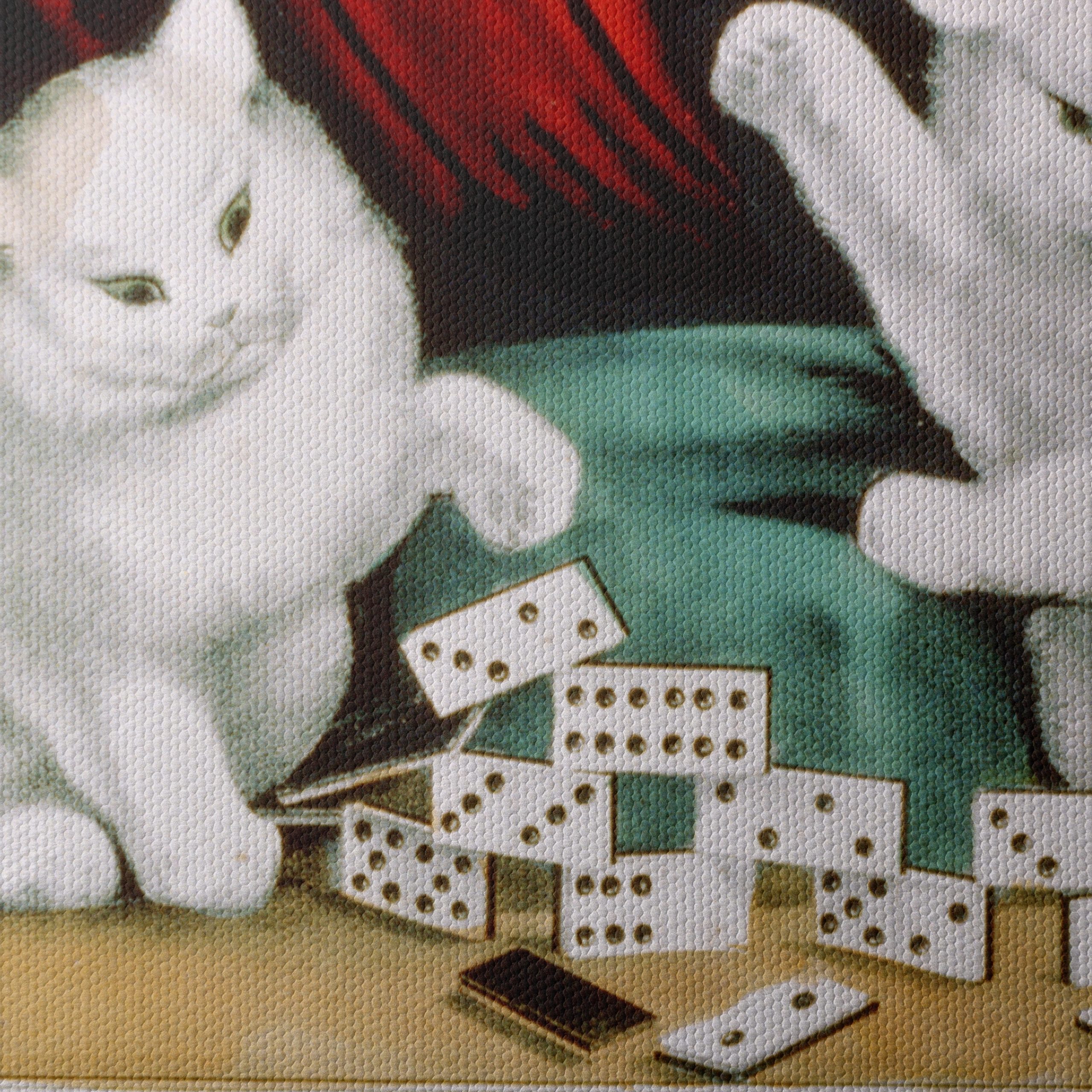 Charming White Kittens Playing with Dominoes - Image 4
