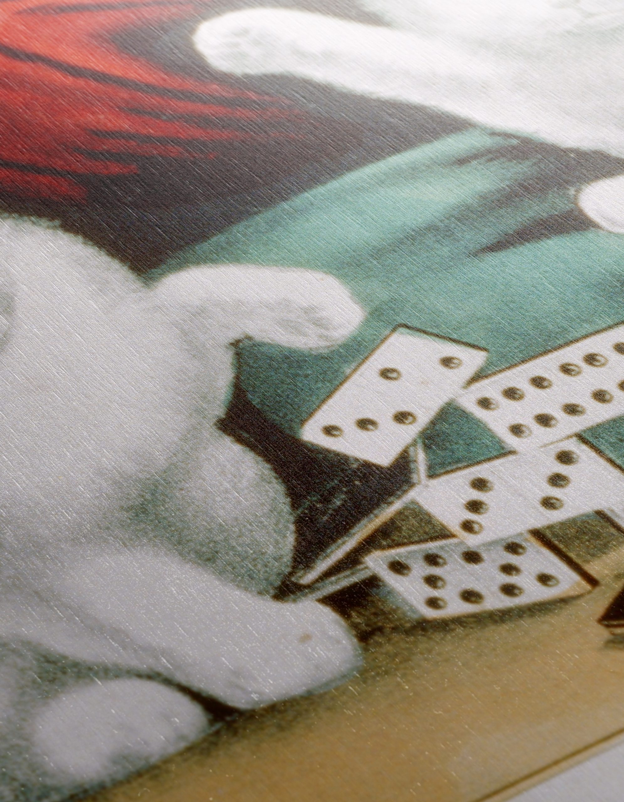 Charming White Kittens Playing with Dominoes - Image 12