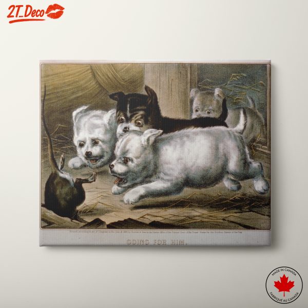 Going for Him Dog Art