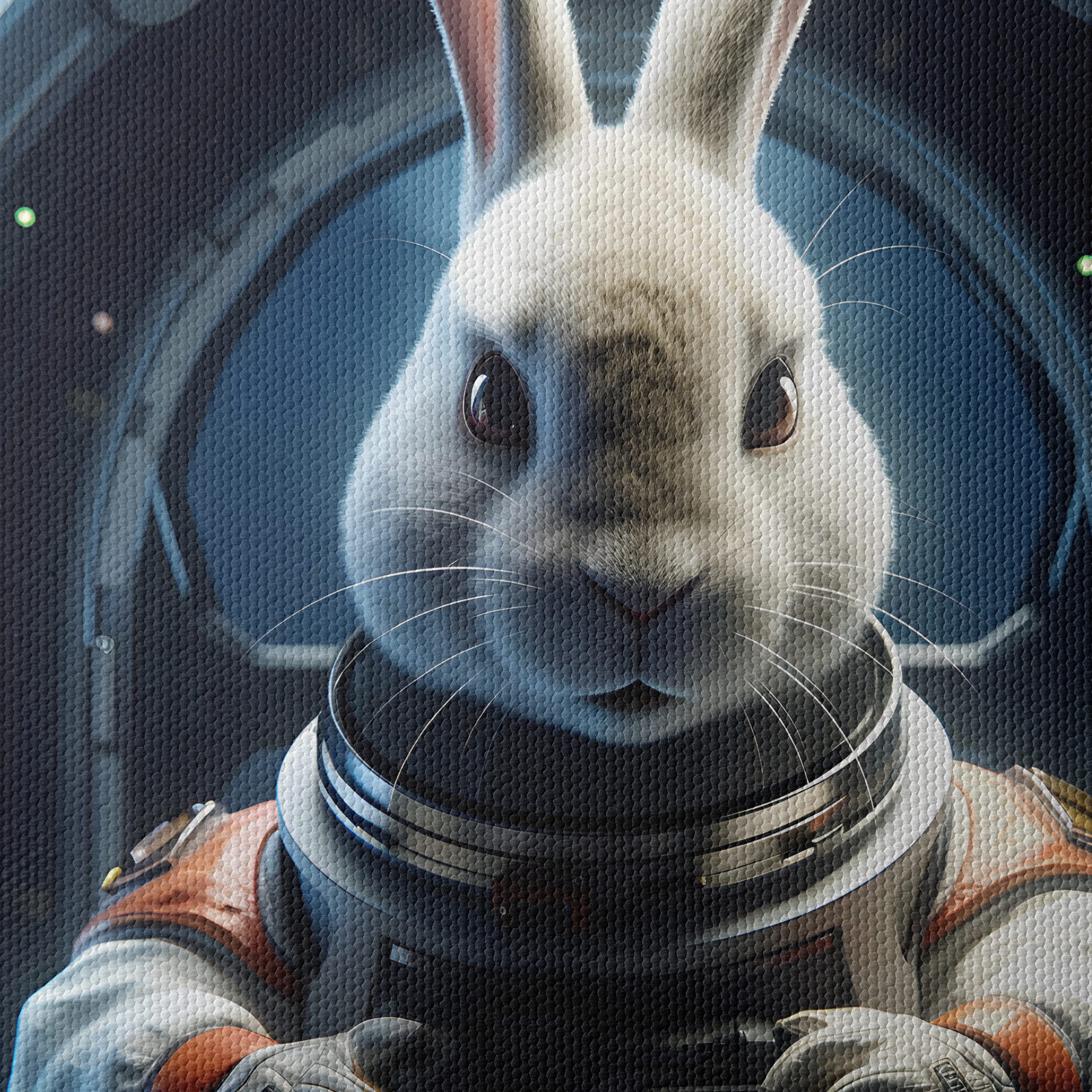 Astronaut Rabbit in Whimsical Space Art - Image 4
