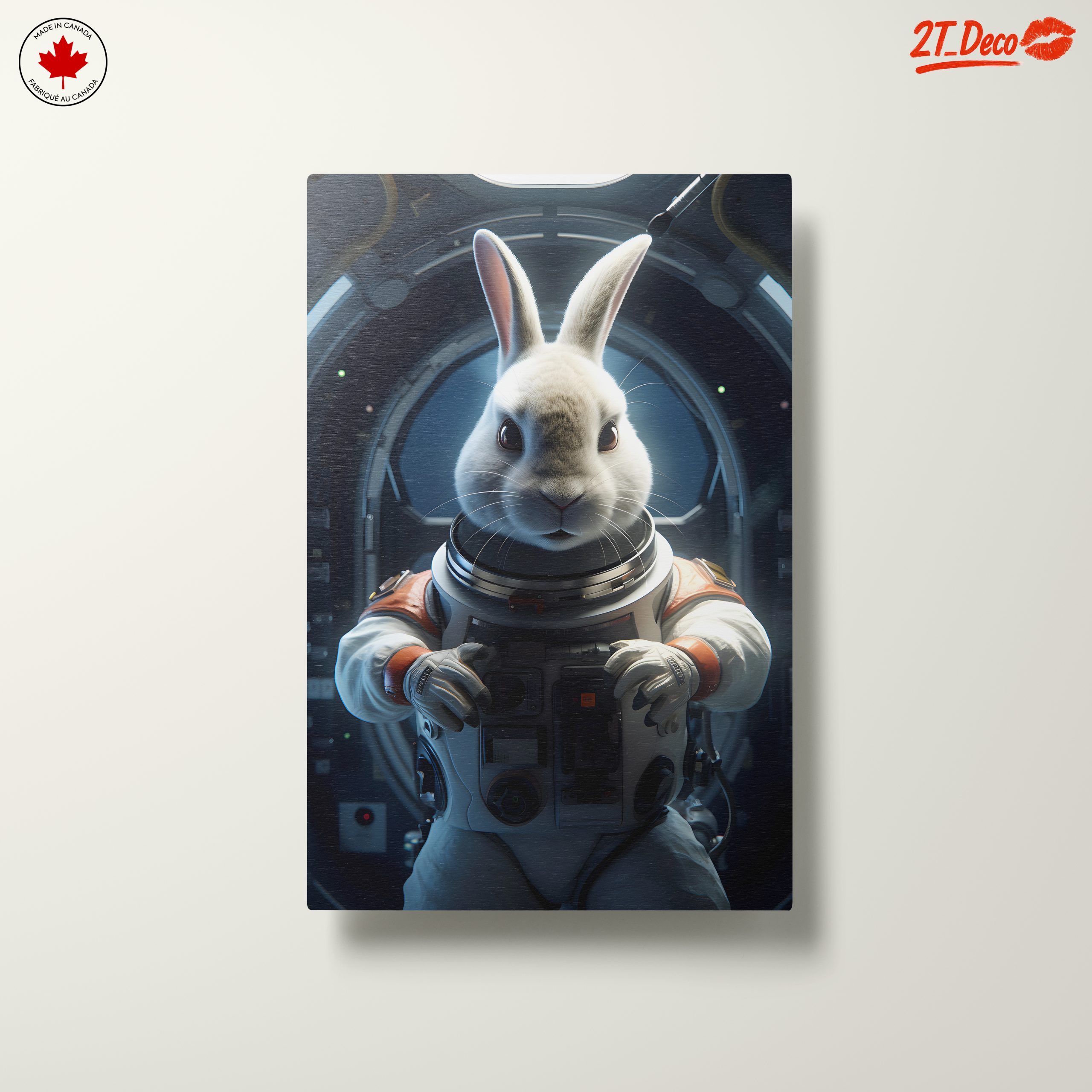 Astronaut Rabbit in Whimsical Space Art - Image 10