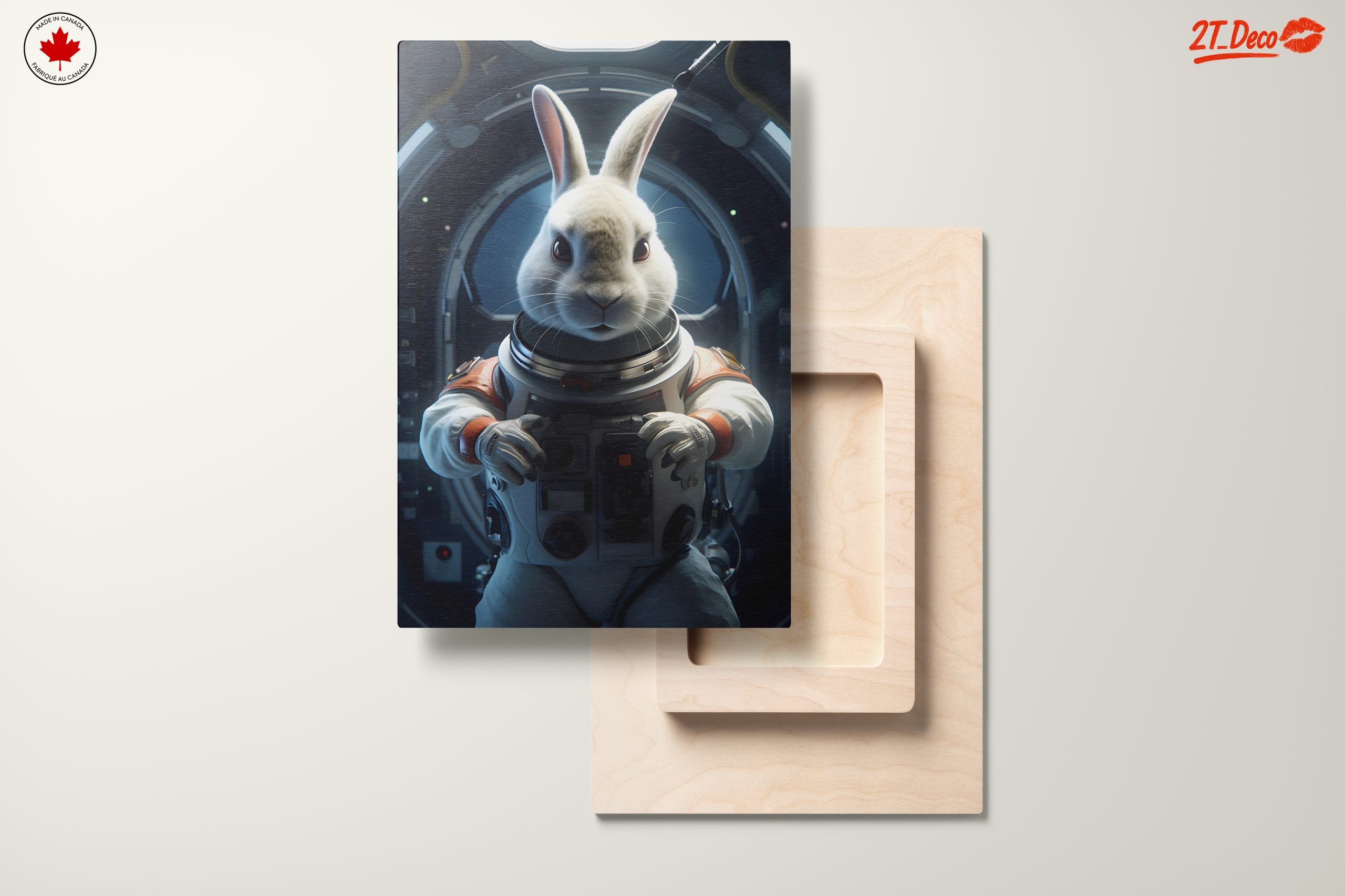 Astronaut Rabbit in Whimsical Space Art - Image 11