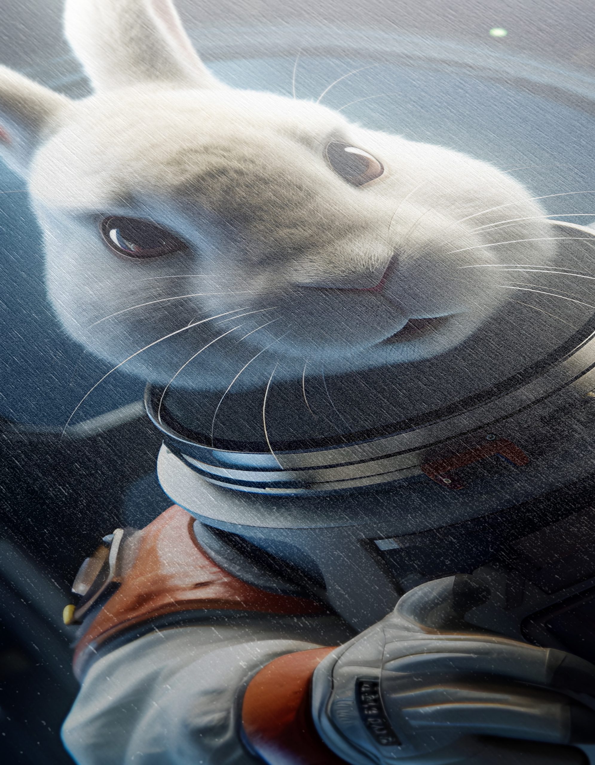 Astronaut Rabbit in Whimsical Space Art - Image 12