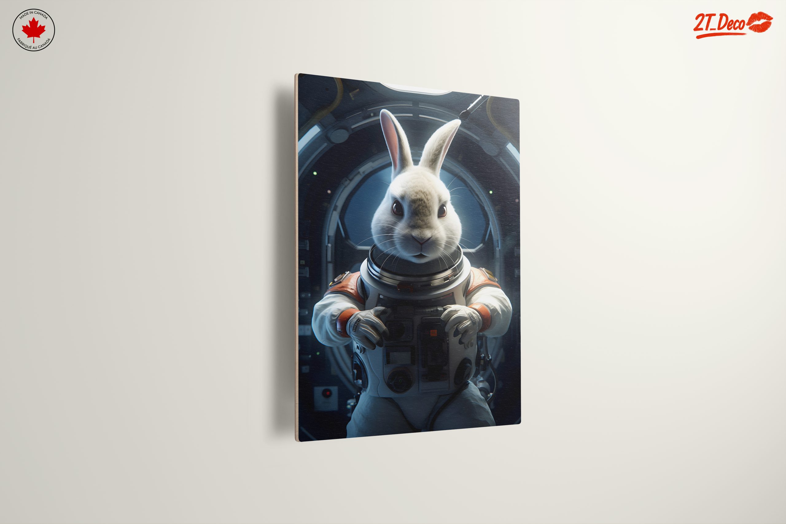 Astronaut Rabbit in Whimsical Space Art - Image 13