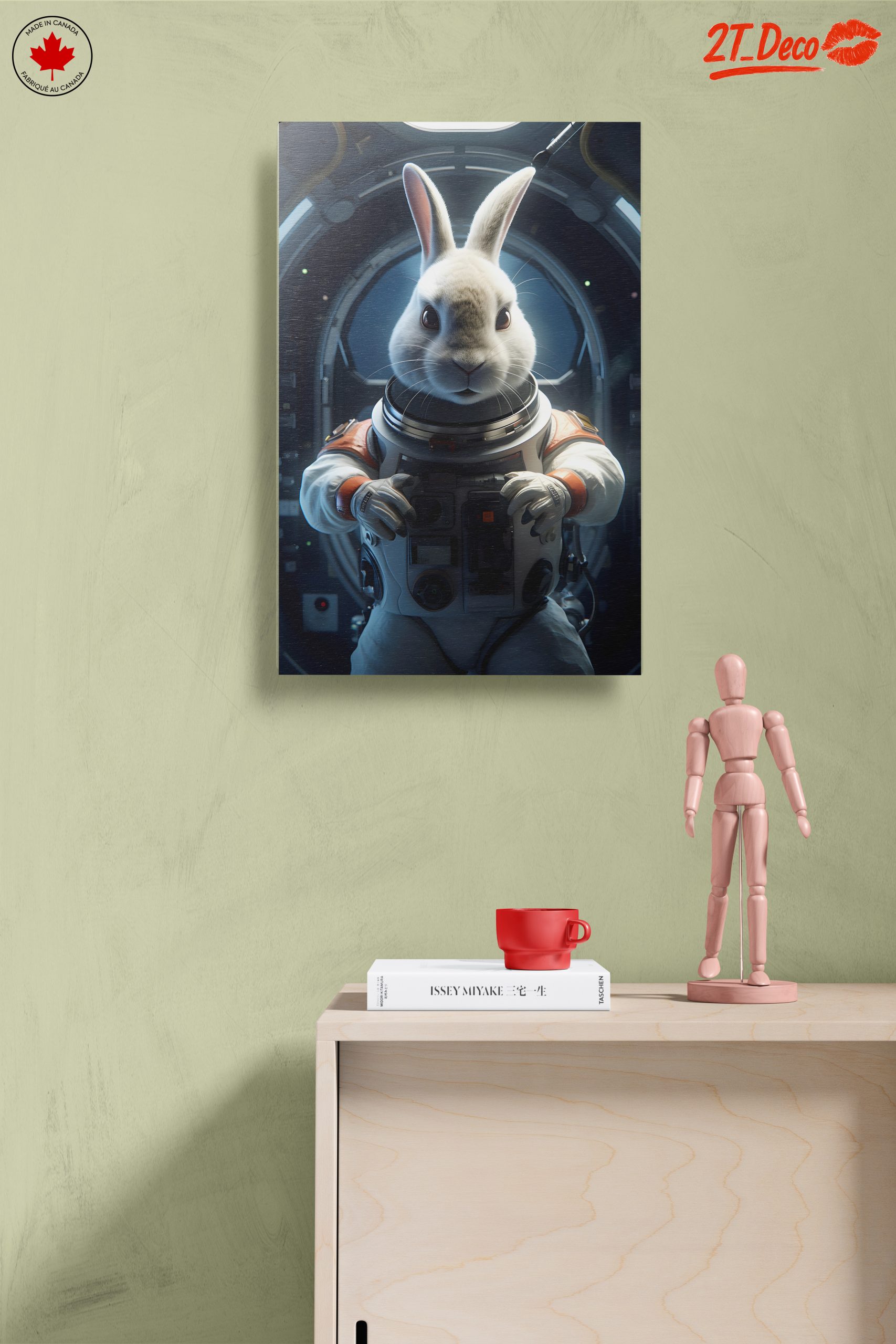 Astronaut Rabbit in Whimsical Space Art - Image 14