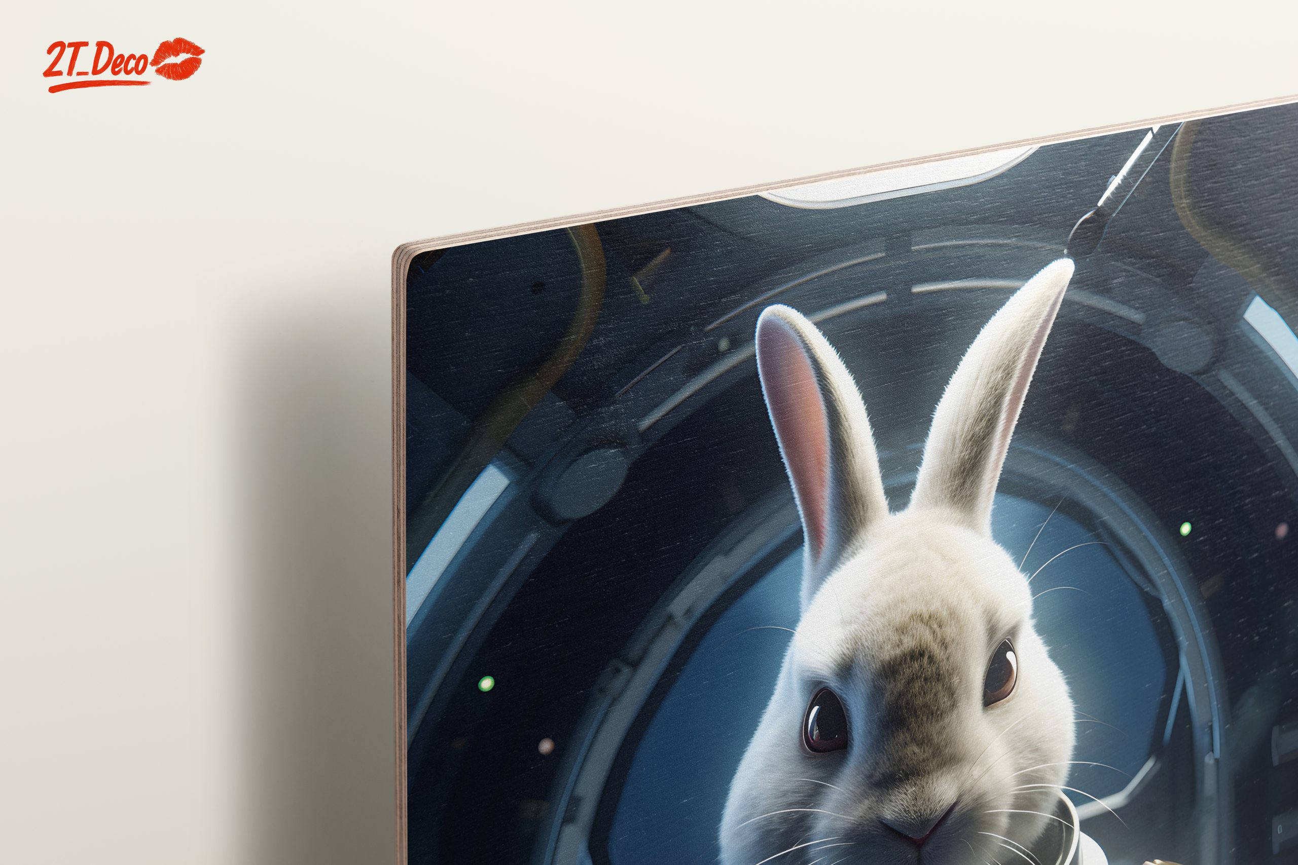 Astronaut Rabbit in Whimsical Space Art - Image 15