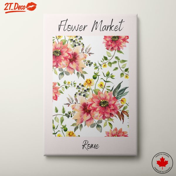 Flower Market Floral Art Print