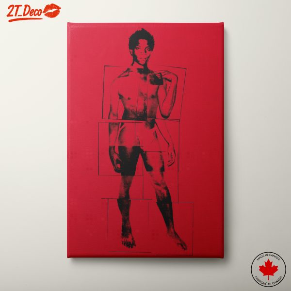 Striking Contemporary Portrait in Bold Red