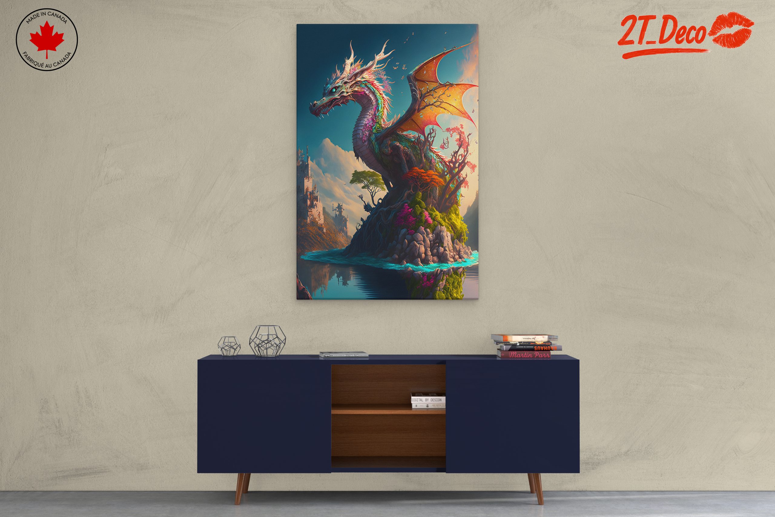Majestic Fantasy Dragon Artwork - Image 3