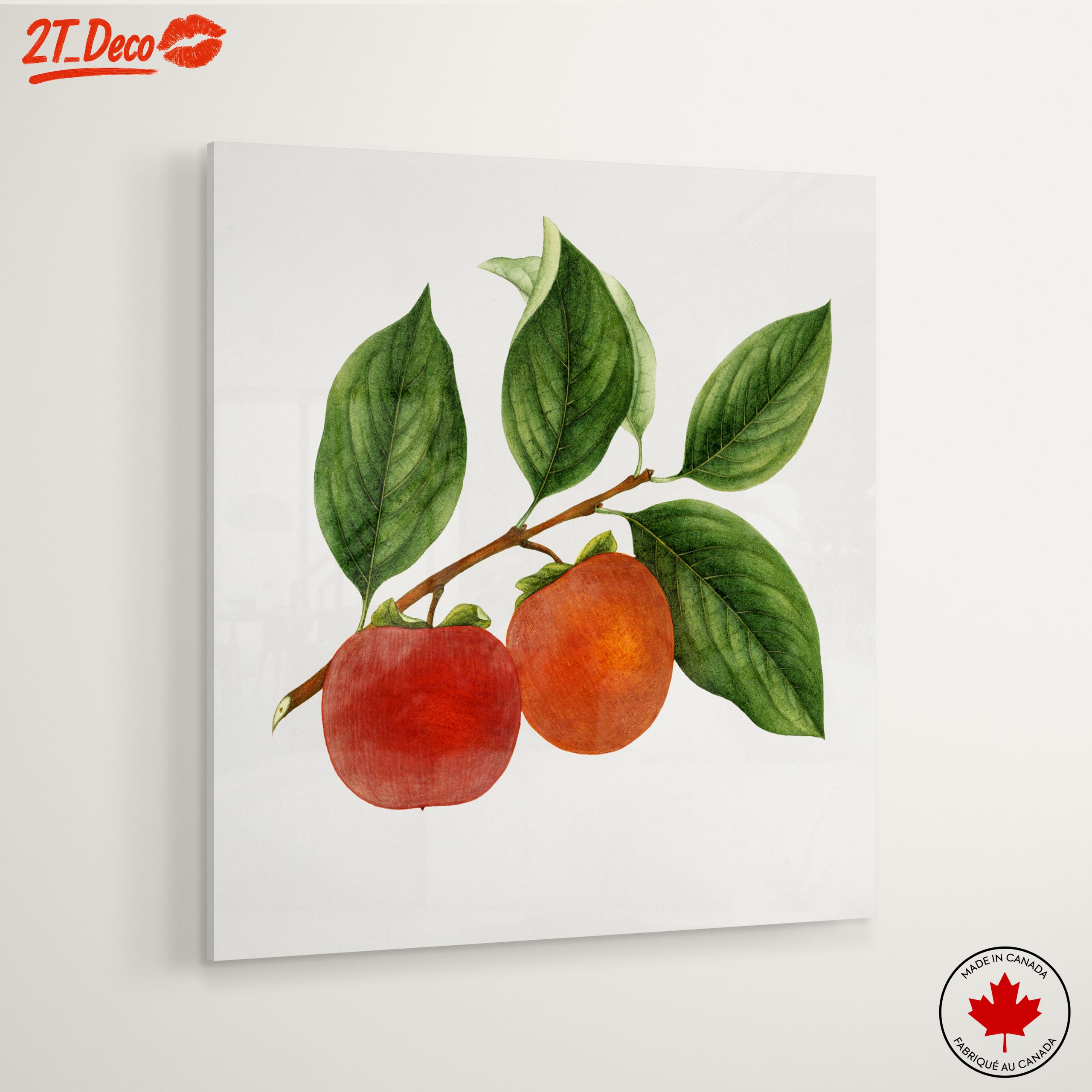 Ripe Fruits Branch with Leaves Art - Image 6