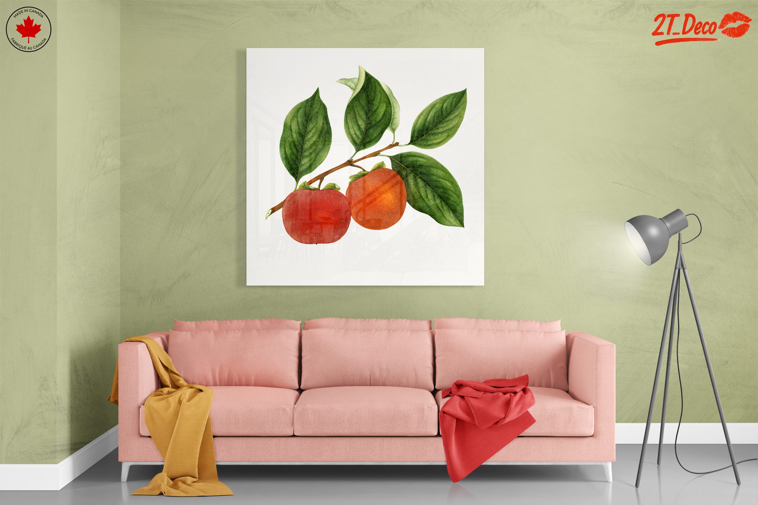 Ripe Fruits Branch with Leaves Art - Image 7