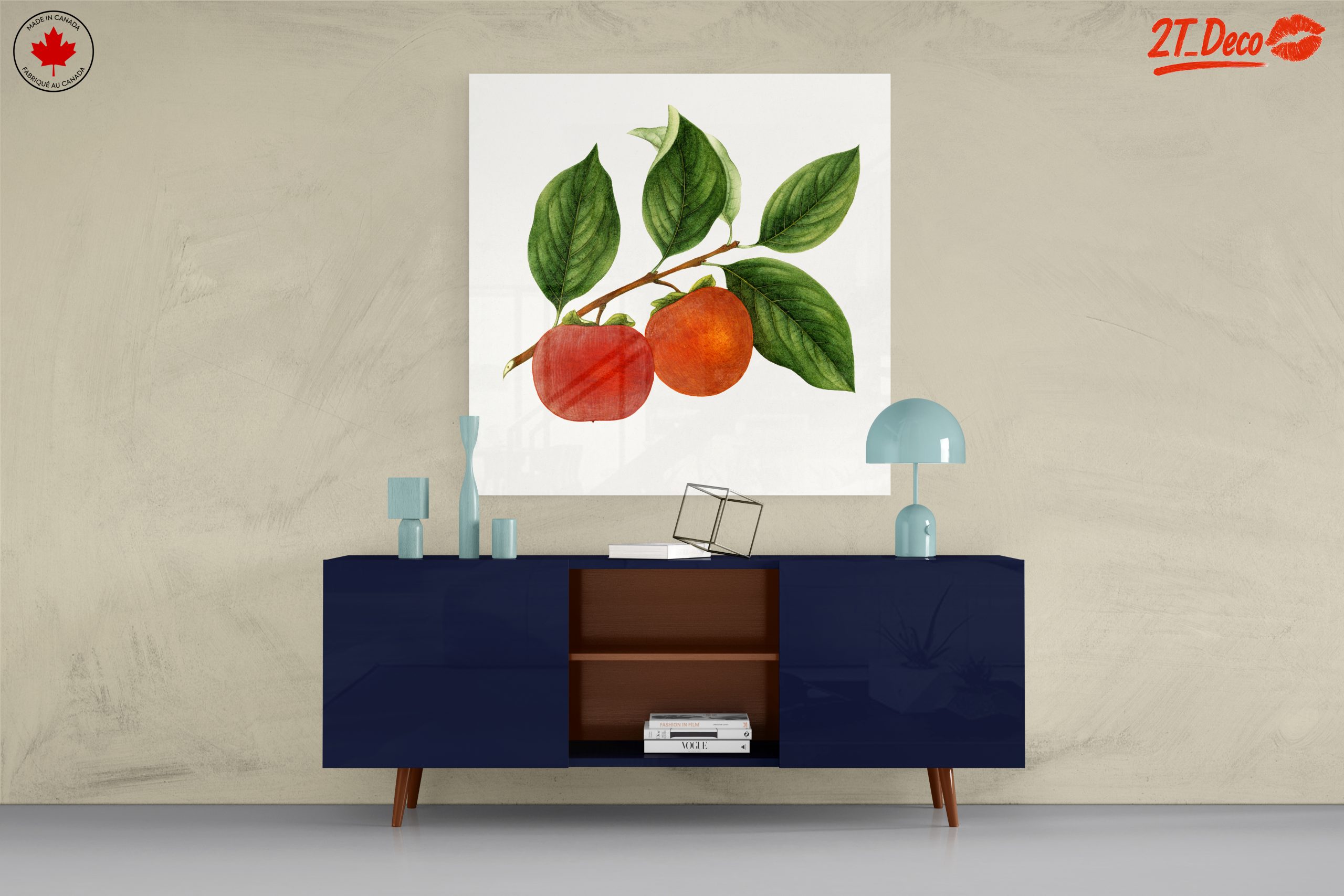 Ripe Fruits Branch with Leaves Art - Image 8