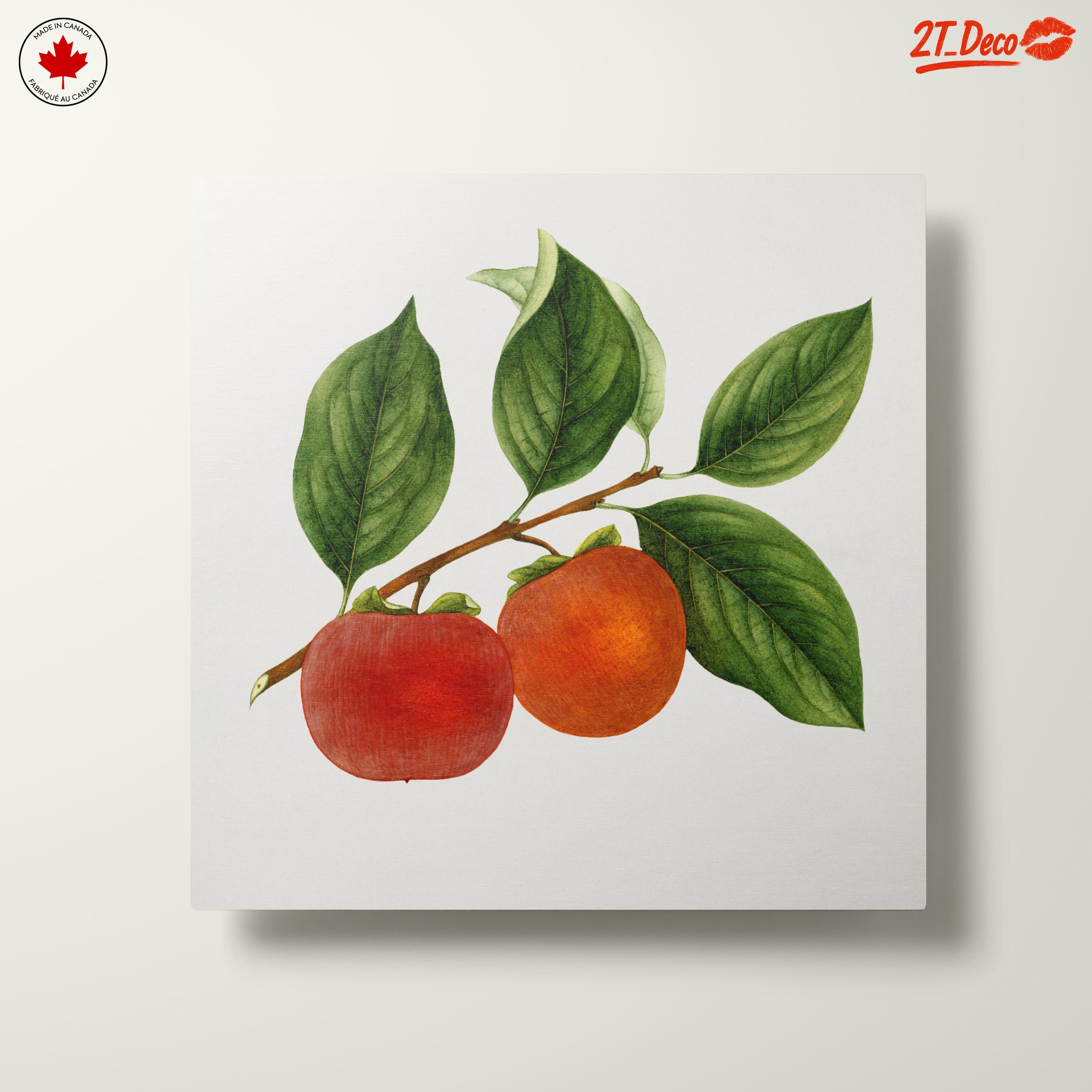 Ripe Fruits Branch with Leaves Art - Image 10