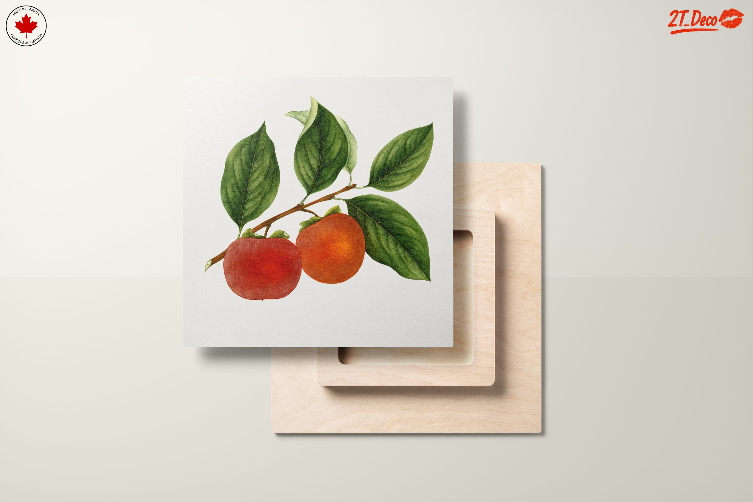 Ripe Fruits Branch with Leaves Art - Image 11