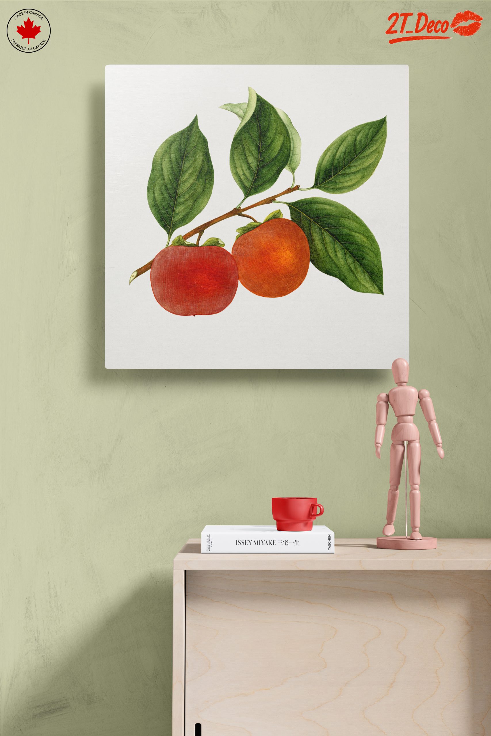 Ripe Fruits Branch with Leaves Art - Image 14