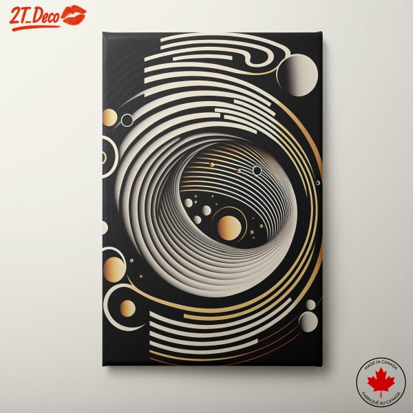 Dynamic Cosmic Abstract Artwork for Modern Spaces