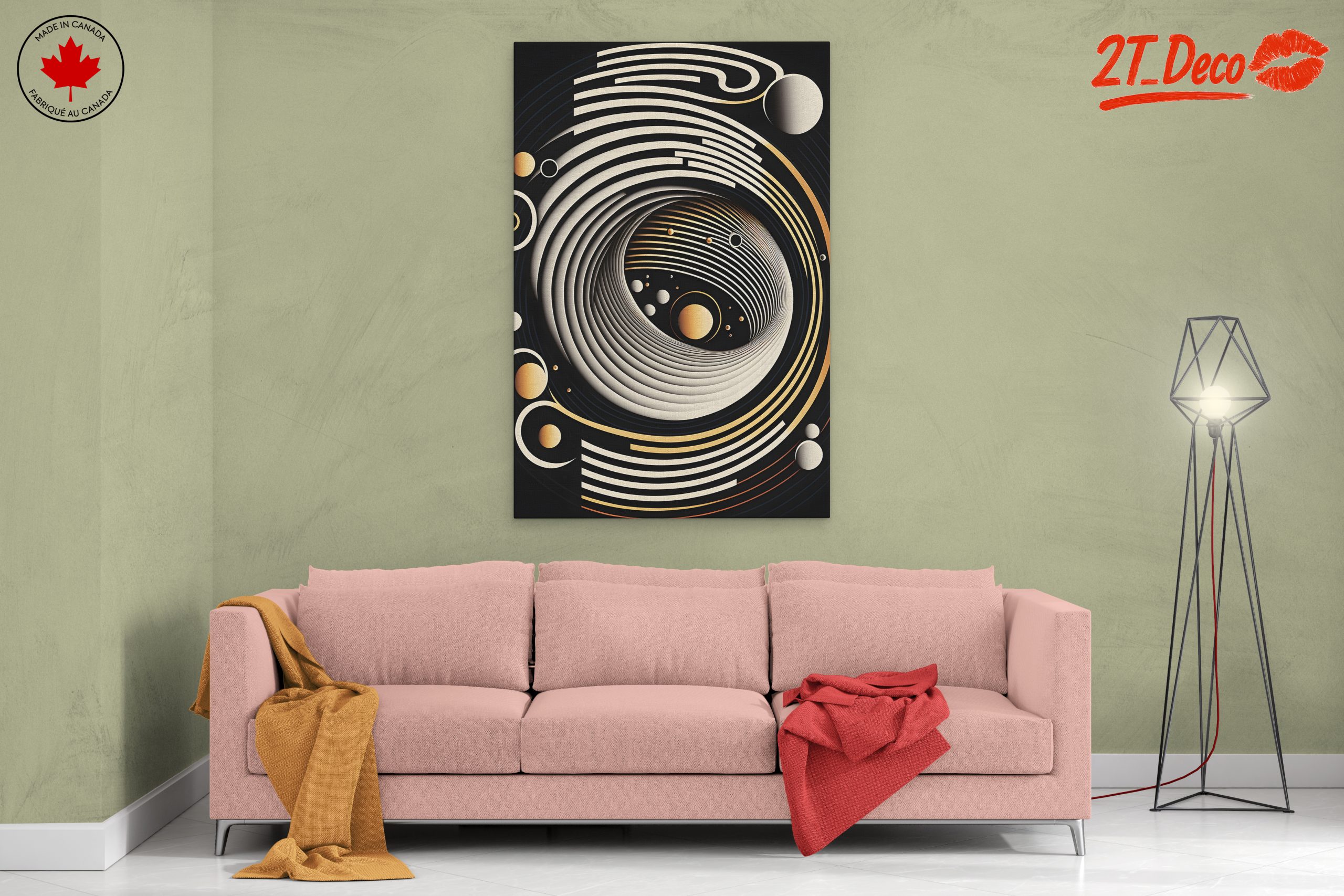 Dynamic Cosmic Abstract Artwork for Modern Spaces - Image 2