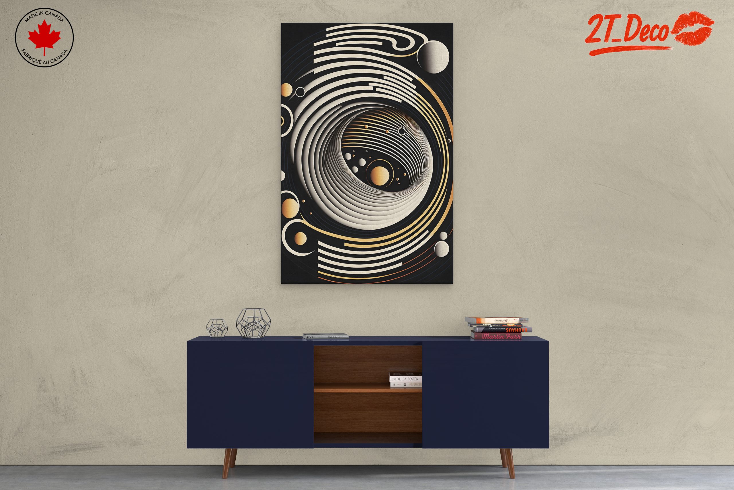 Dynamic Cosmic Abstract Artwork for Modern Spaces - Image 3